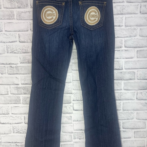 Touch by Alyssa Milano Chicago Cubs Bootcut Low Rise Jeans NWT 29 - Picture 5 of 10